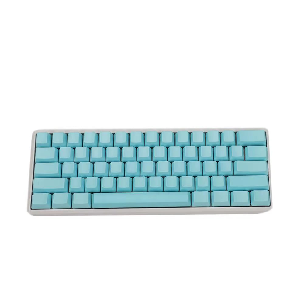 White Black Gray Green Blank Thick PBT OEM Profile 62 Key ISO 61 ANSI Keycaps for MX Switches Mechanical Keyboard (Only Keycap)
