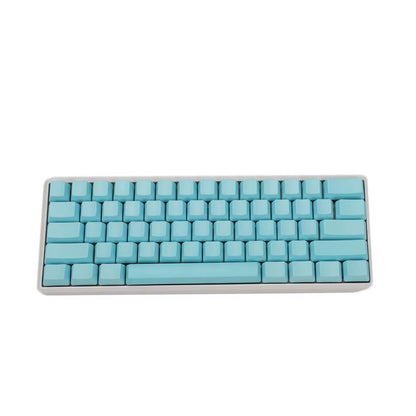 White Black Gray Green Blank Thick PBT OEM Profile 62 Key ISO 61 ANSI Keycaps for MX Switches Mechanical Keyboard (Only Keycap)