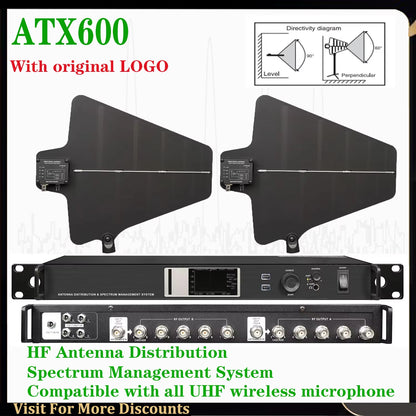 AXT600 UA874 Antenna Distribution System with Spectrum Managementrf Signal Splitter for Wireless Mic Signal Booster AMP