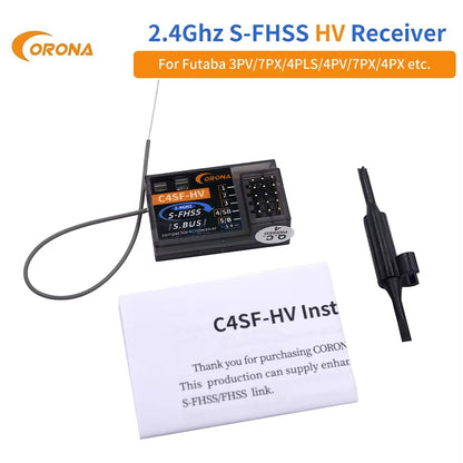 Corona 2.4Ghz R4SF R6SF R8SF C4SF-HV S-FHSS/FHSS Compatible Receiver for FUTABA S-FHSS T6 14SG