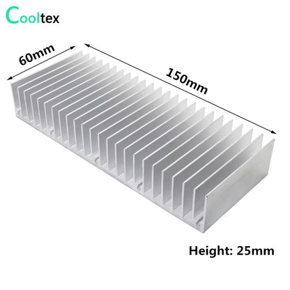 Radiator Aluminum Heatsink Extruded Heat Sink for LED Electronic CHIP Heat Dissipation Cooling Cooler