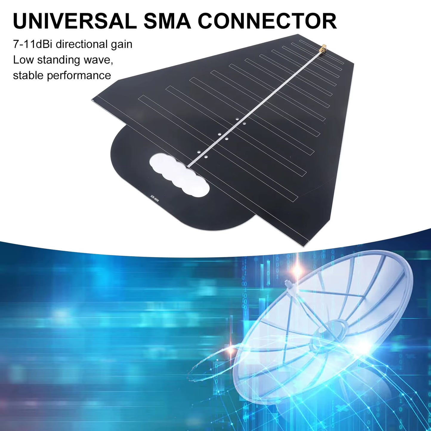 High Gain Log Periodic Antenna Ultra Wideband Broadband EMC Spectrum Analyzer Antenna Module