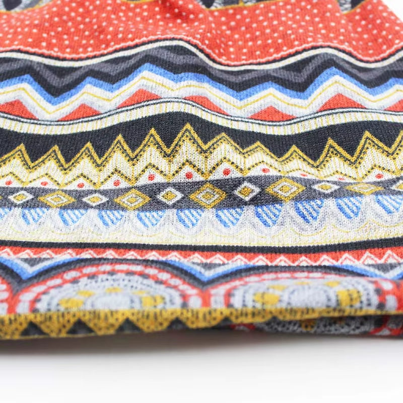 New Women Beanies Skullies Lady Fashion High Quality Hip Hop Floral Winter Hats Scarf Adult Polyester Autumn Outdoor Hats Sale