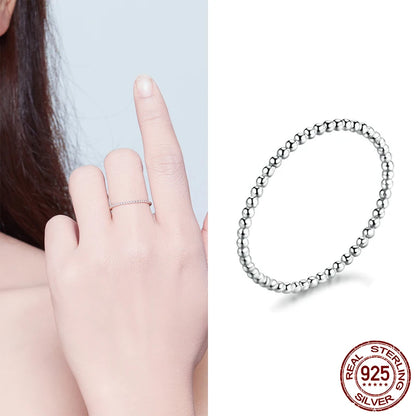 Hot Sale 100% 925 Sterling Silver Styles Stackable Ring Party Finger Wedding Rings for Women Original Fashion Jewelry Gift