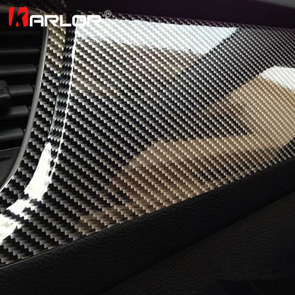 100*30/10Cm High Glossy 5D Carbon Fiber Wrapping Vinyl Film Motorcycle Tablet Stickers and Decals Auto Accessories Car Styling