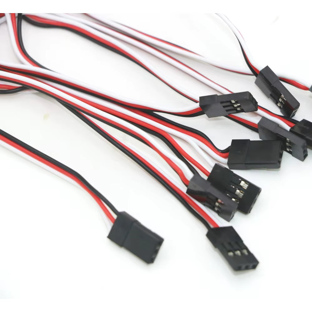 10Pcs/Lot 10Cm 15CM 30CM 50CM 100CM RC Servo Extension Cord Cable Wire 150Mm Lead JR Wholesale