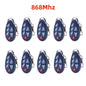 433Mhz or 868Mhz PB-403R Remote Control Arm Disarm Home Arm SOS 6 Key Function Wireless Alarm Remote Keyfob