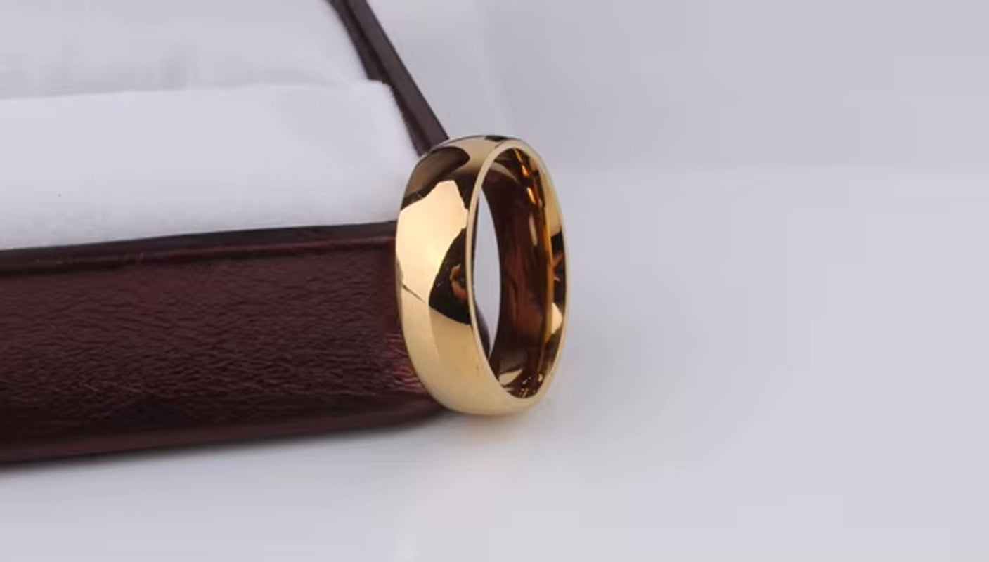Eengrave Custom Name Signet Ring Logo Light Version Gold Color Wedding Rings for Women Glossy Tainless Steel Ring Men