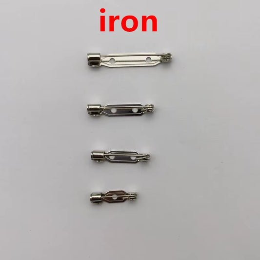 10Pcs 2.4Cm Length High Quality Safety Pin Brooch Base Back Bar Badge Holder Brooch Pins DIY Jewelry Finding