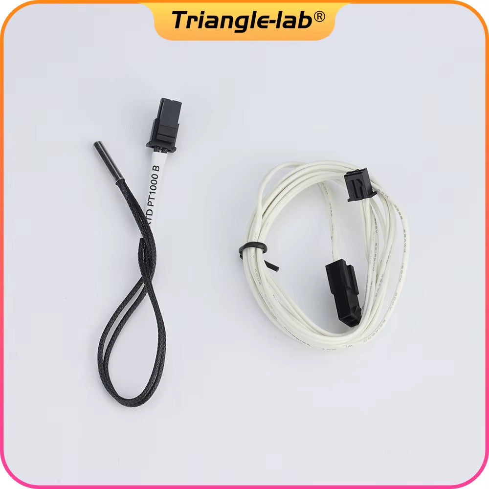 PT1000 Thermistor Cartridge for 3D Printer Volcano/ V6 Heater Block UPTO 450C PEEK PEI PT100 Printing