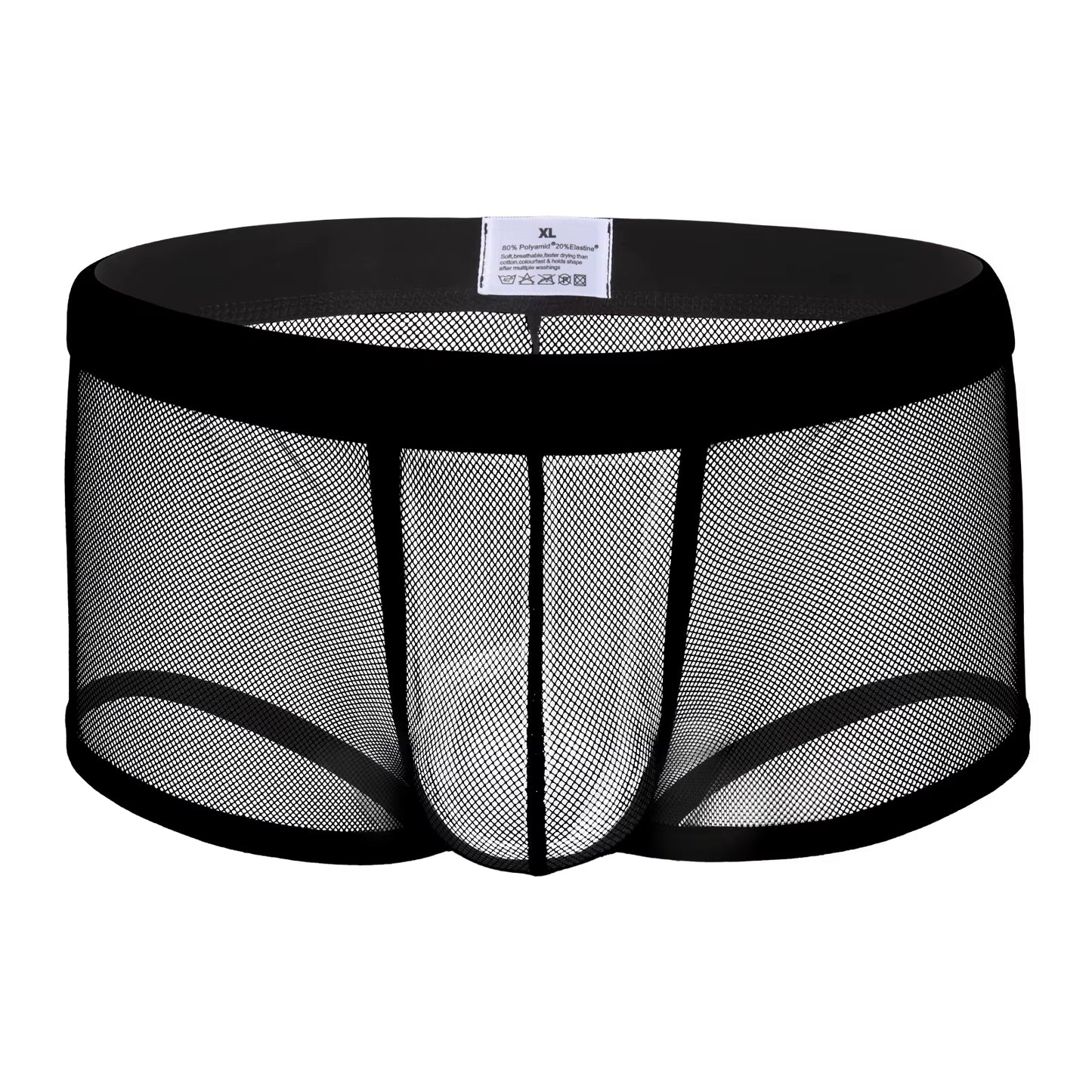 Mesh Boxers Men Transparent Underwear Man Cueca Sexy Boxer Shorts Hollow Lingerie Underpants Panties Trunks