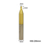 1Pc 6Mm Shank Titanium Coated Key Cutting Machine End Milling Cutter 1/1.5/2.0/2.5/3.0/4.0/5.0Mm Vertical Key Machine