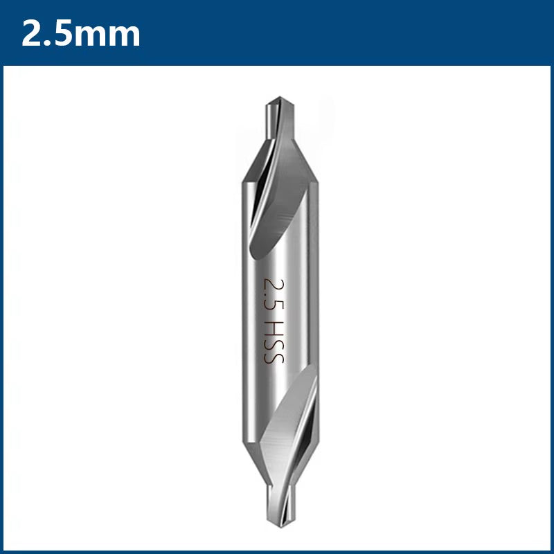 HSS Center Drills Bit 60 Degree Metal Drill Bit Power Tools Hole Drilling Hole Cutter 1.0/1.5/2.0/2.5/3.0/3.5/4.0/5.0Mm