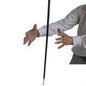 Aluminum Dancing Cane Stick (Silver/Black) Magic Trick Floating Magic Wand Close up Street Stage Magic Props Accessories