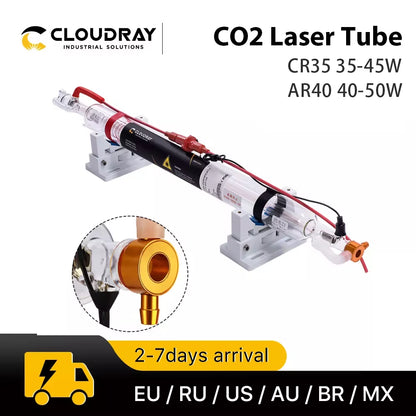 35-45W Co2 Metal Glass Laser Tube 720MM 40W Glass Laser Lamp for CO2 Laser Engraving Cutting Machine