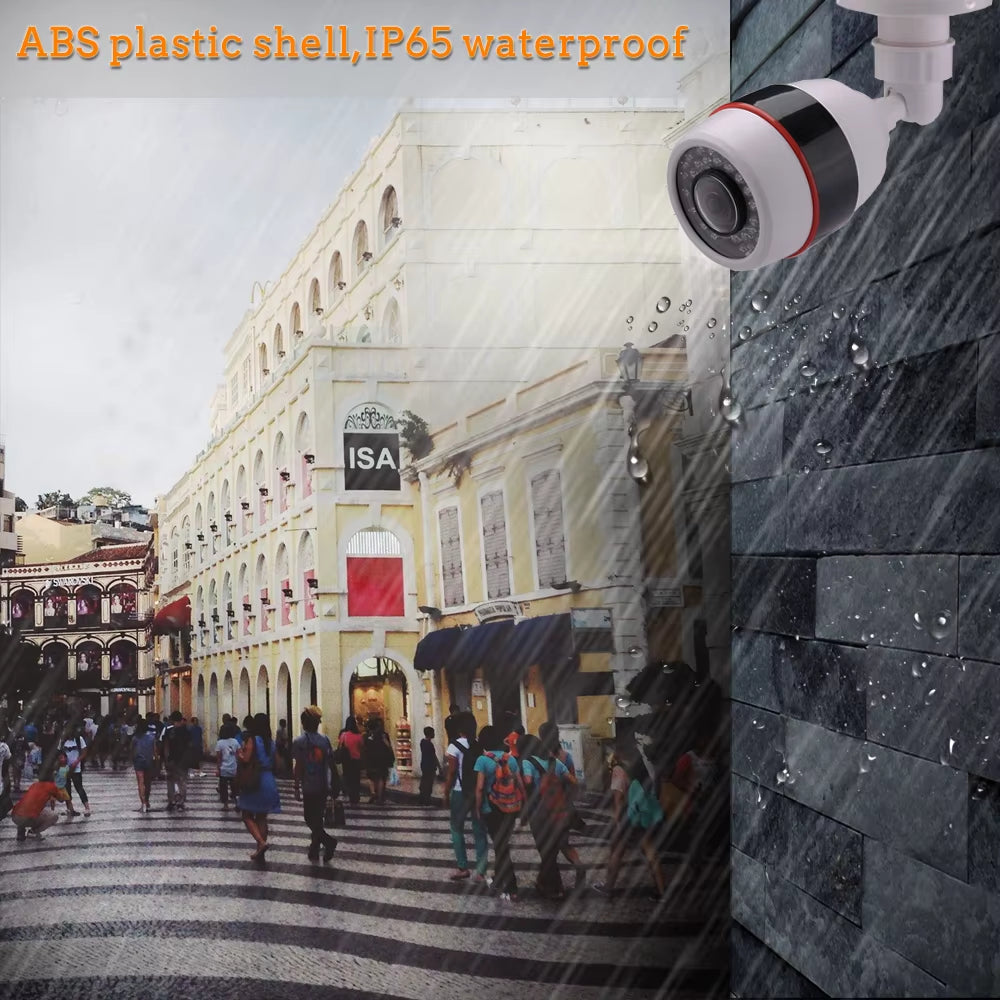5MP CCTV Camera 5MP 1.7MM Fisheye Lens 180Degree Panoramic AHD Camera Night Vision Waterproof Outdoor Bullet Camera