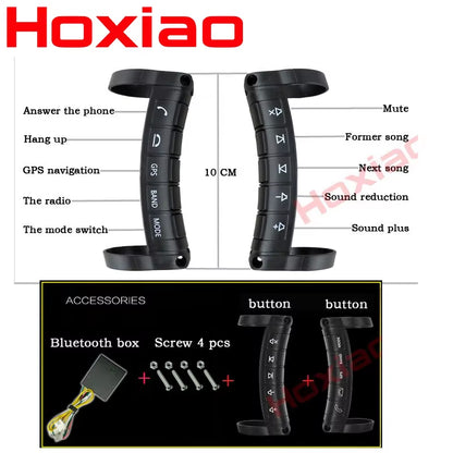 Universal Remote Control Car Steering Wheel Button Remote Control Car Navigation DVD / 2 Din Android/Window Bluetooth Wireless