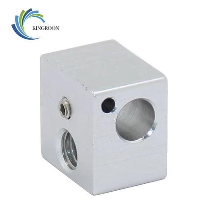 5PCS V5 Heated Block 16*16Mm*12Mm KP3S Hot End Heat Blocks for V5 J-Head Extruder Aluminum Hotend 3D Printers Parts
