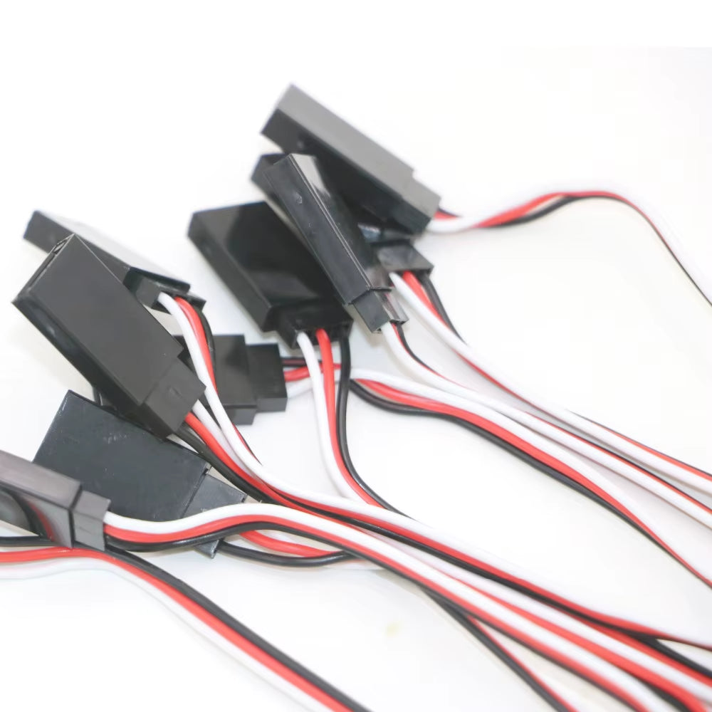 10Pcs/Lot 10Cm 15CM 30CM 50CM 100CM RC Servo Extension Cord Cable Wire 150Mm Lead JR Wholesale