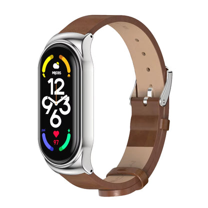 Strap for Mi Band 10 9 8 7 6 5 4 3 Bracelet Silicone Wristband for Xiaomi Mi Band 8 Metal Strap for Mi Band 7 Watchband Leather