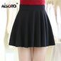 Summer 2025 Women Skirt Elastic Faldas Ladies Midi Skirts Pleated Black Sexy Stripe Girl Mini Short School Skirts Saia Feminina