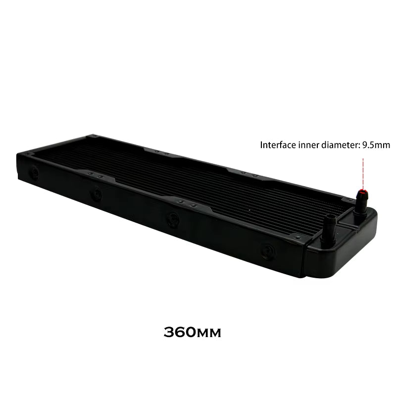 G1/4'' Aluminum Radiator for PC Water Cooling Computer Case GPU CPU RAM Cooler Fan Heatsink 60/80/90/120/240/360Mm Black/White