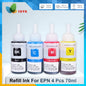 664 Refill Dye Ink for  L100 L110 L210 L120 L220 L310 L355 L362 L366 L365 L380 L486 L800 L805 L810 ET-2650 Printer 4 Colors