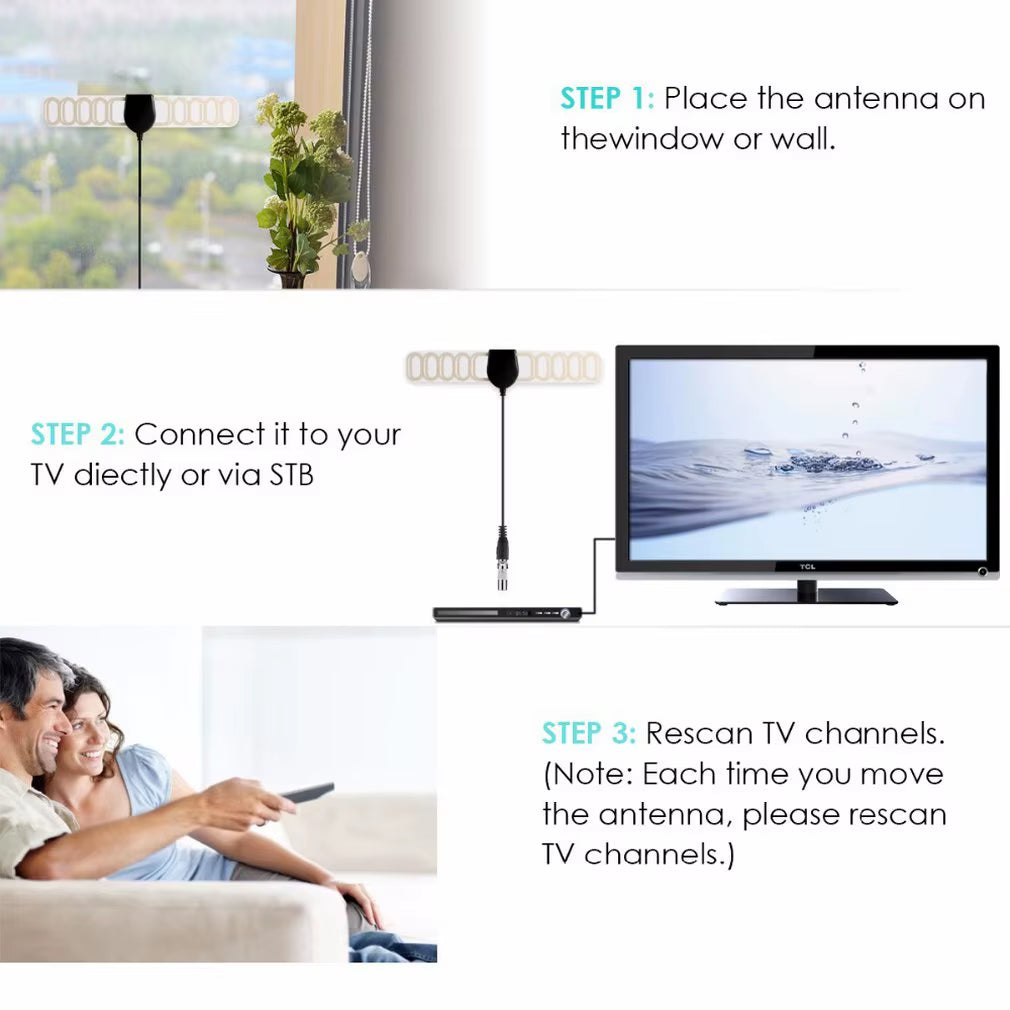 20DB Digital TV Active Antenna Built-In 20DB RF AMP Car DVB-T Antenna DVB-T2 Antenna Gain Digital TV Antenna Dropshipping