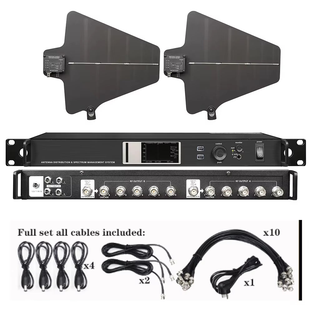 AXT600 UA874 Antenna Distribution System with Spectrum Managementrf Signal Splitter for Wireless Mic Signal Booster AMP