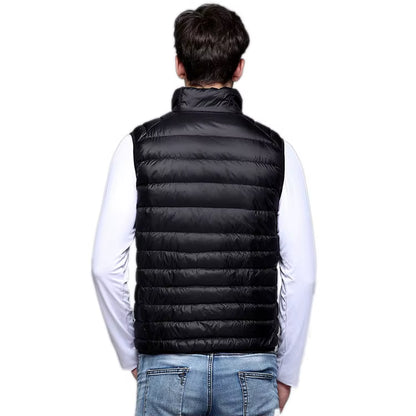 Spring Man 90% Duck down Vest Ultra Light Jackets Men Fashion Sleeveless Outerwear Coat Autumn Winter Coat