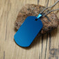 Stainless Steel Double Dog Tag Necklace for Men High Polished Pendant ID Men Jewelry 24" Chain Necklace
