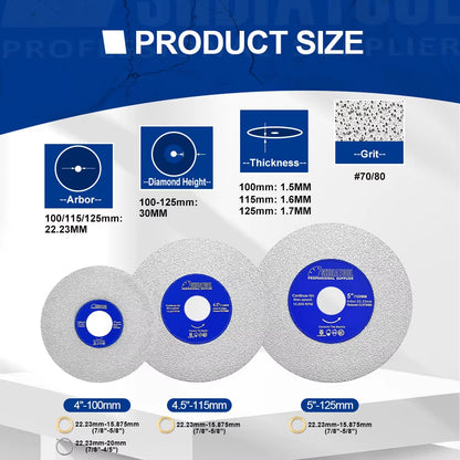Continuous Tooth Cutting Disc 1Pc Ultra-Thin Marble Saw Blade Ceramic Porcelain Tile Glass 100/115/125Mm Cutter Plate