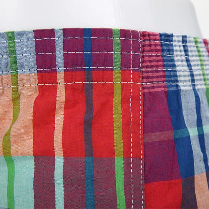4PCS Mens Underwear Boxers Loose Shorts Men'S Panties Cotton the Large Plaid Arrow Pants plus Size Classic Basics Plaid
