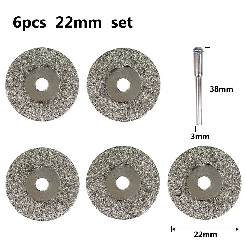 Mini Cutting Disc for Rotary Accessories Diamond Grinding Wheel Rotary Tool Circular Saw Blade Abrasive Diamond Disc