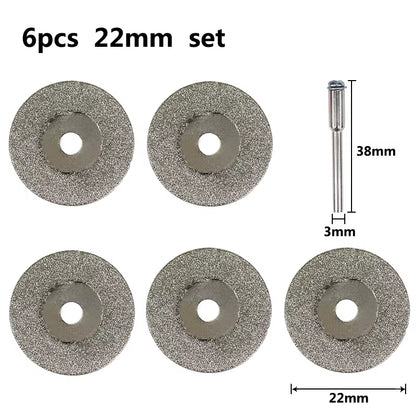 Mini Cutting Disc for Rotary Accessories Diamond Grinding Wheel Rotary Tool Circular Saw Blade Abrasive Diamond Disc