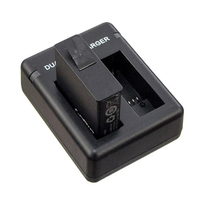 ORBMART Double Dual Port Slot Battery Charger for Go Pro  Hero 8 5 6 7 Black Sport Camera Accessory with Usb Cable Travel