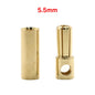 20Pcs/Lot 2.0Mm 3.0Mm 3.5Mm 4.0Mm 5.5Mm 6.0Mm 8.0MM Gold Bullet Banana Connector Plug for ESC Lipo RC Battery Plugs (10 Pair)