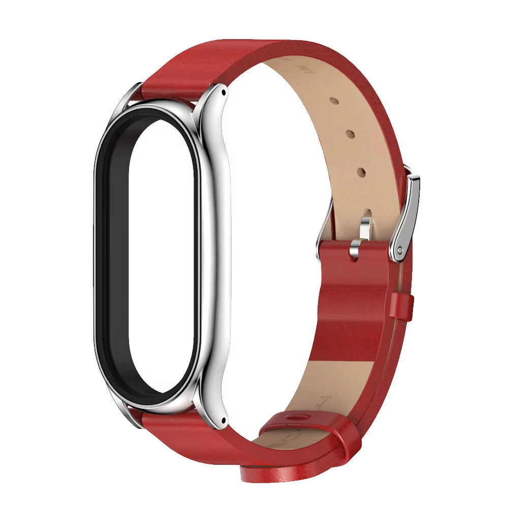 Strap for Mi Band 10 9 8 7 6 5 4 3 Bracelet Silicone Wristband for Xiaomi Mi Band 8 Metal Strap for Mi Band 7 Watchband Leather