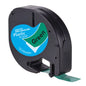 CIDY 91201 Compatible 12Mm*4M Black on White Dymo Letratag Plastic Tape LT 91331 LT9120112267 18769 18771 for LT-100H LT-100T