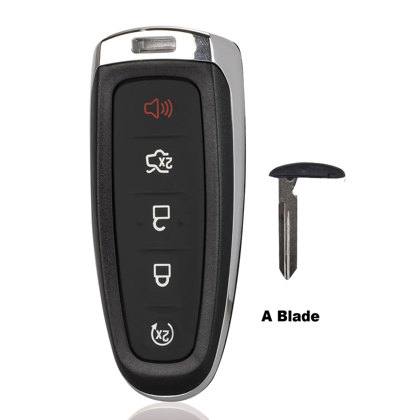 5 Buttons Remote Car Key Case Cover Fob for Ford Explorer Edge Escape Flex Taurus 2011 2012 2013 2014 2015 Smart Car