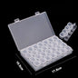 1Pcs Square Transparent Plastic Storage Box Case 10/24 Slot Adjustable for Pills Jewelry Beads Earring Case Organizer
