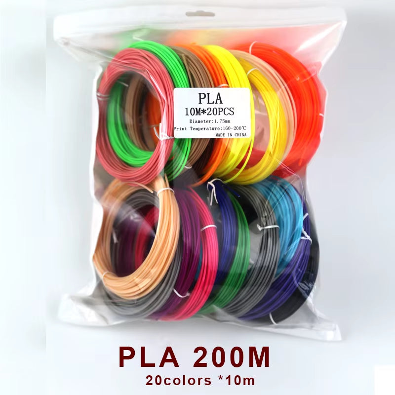 Filament 1.75Mm for 3D Pen 20/ 30 Colors Brilliant Color Filament ABS / PLA/ PCL No Smell Safety Plastic 3D Print Pen Filament