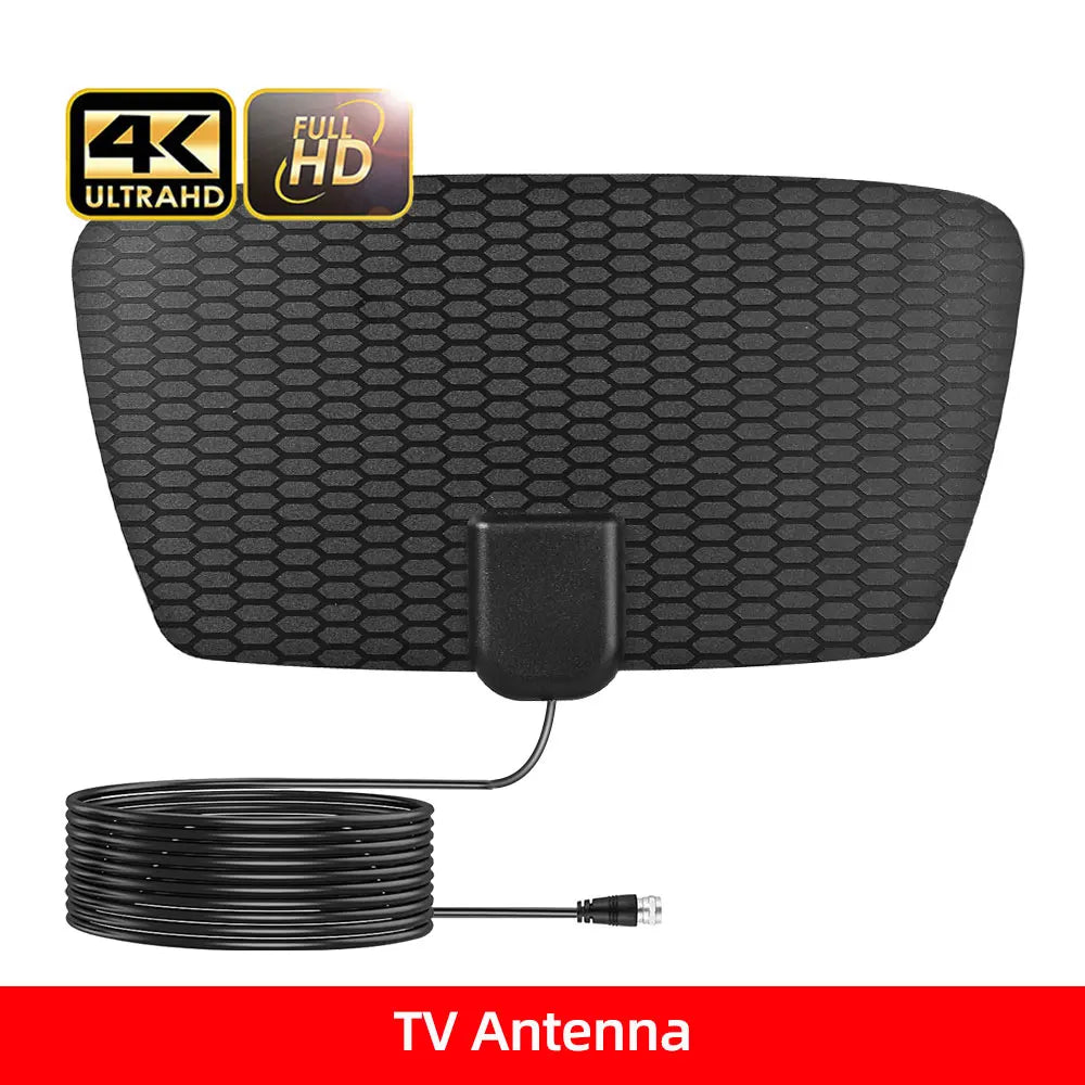 8K 4K TV Antenna for Global Digital TV 1080P 25DB High Gain Booster HD for RV Outdoor Car Antenna Indoor TV Free Channel