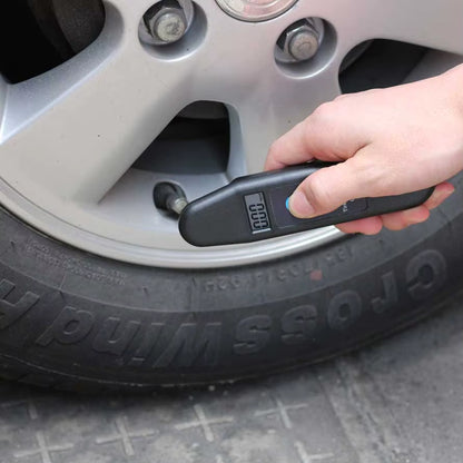 Auto LCD Display Accuracy Wheel Tire Air Pressure Gauge Tyre Tester Vehicle Motorcycle Car 5-150 PSI/KPA/BAR/KG/CM2 Detector