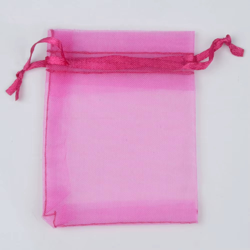 50Pcs/Lot 24 Colors Jewelry Bag Organza Gift Bags for Jewelry Packaging Bags Wedding Gift Storage Drawstring Pouches Wholesale