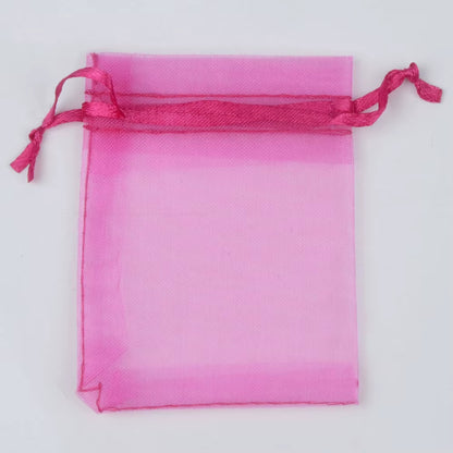 50Pcs/Lot 24 Colors Jewelry Bag Organza Gift Bags for Jewelry Packaging Bags Wedding Gift Storage Drawstring Pouches Wholesale