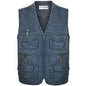 8XL 9XL 10XL New Male Casual Summer Big Size Cotton Sleeveless Vest with Many 16 Pockets Men Multi Pocket Photograph Waistcoat