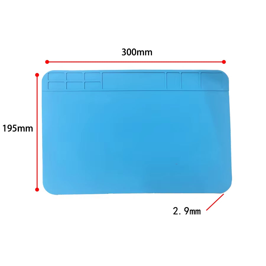ESD Heat Insulation Working Mat Soldering Station Iron Phone Computer Repair Mat Magnetic Heat-Resistant BGA Insulator Platform
