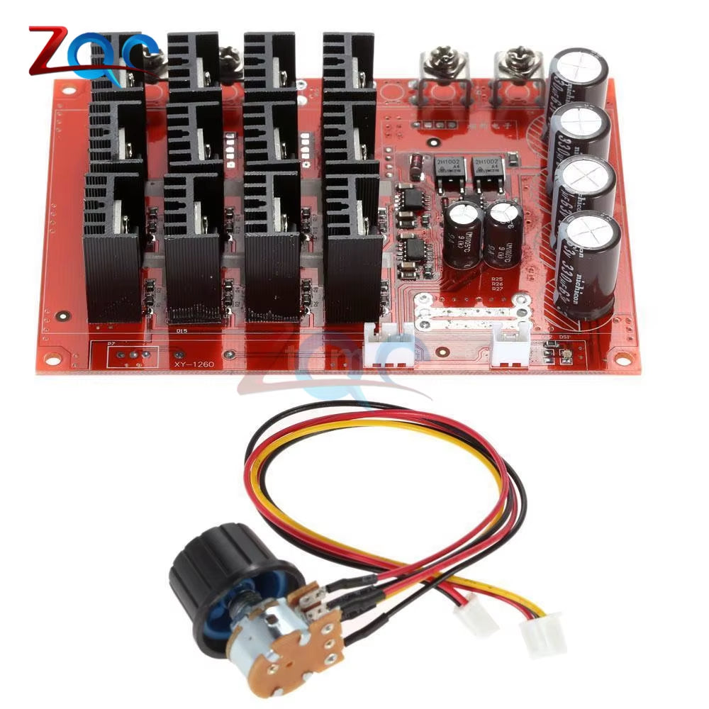 DC 10-50V 60A Motor Speed Control PWM HHO RC Controller 12V 24V 48V 3000W MAX
