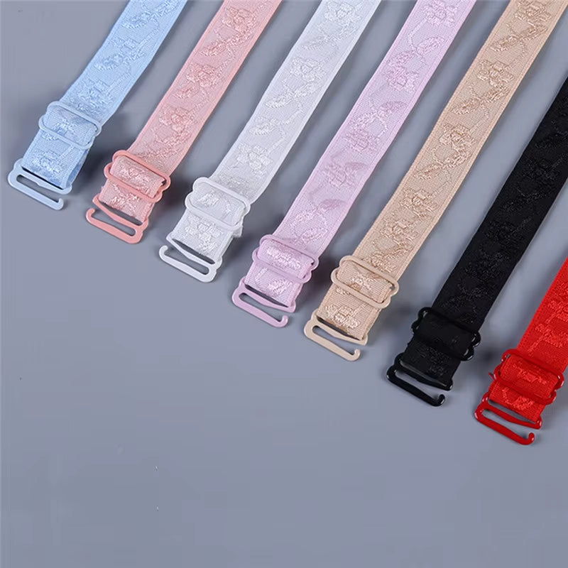Women Double Shoulder Elastic Bra Strap Accessories 34Cm Slip Resistant Bra Straps 1 Pair